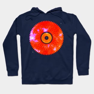 Orange Circle Mandala Hoodie